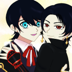 堀清Webオンリーのサークルカード用に描いた絵を少し修正したものです。
寄り添う二人を描きたかった。