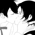 不意打ちチュー。
ビックリマーク三個くらいつけながらも嬉しそうな清光を想像して描きました!可愛いです。 堀清イラスト