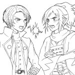 喧嘩するほど仲がいい沖田組!!
このふたりはしょっちゅう喧嘩するけど、その分仲直りも早いんじゃないかな~と思います。 沖田組イラスト