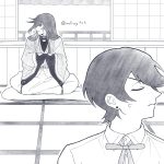 土方組が喧嘩する時って原因の九割は兼さんで(短気なので)、堀川くんは自分が悪いと思った時はすぐに謝るけど、兼さんに非がある時は意地でも謝らないイメージです。堀川くんの方が頑固だと思います。
なので、沸点は低いけどすぐに怒りが冷める兼さんは、後でやっちまったと頭を抱えることになるってわけですね!笑 どうやって仲直りするか思案する兼さんを応援してあげたい。 土方組イラスト