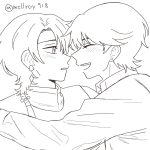 即席で描いたらくがきです!堀川くんの押せ押せな感じにちょっと戸惑いつつも嬉しさを隠せない清光、そんな関係が好きだ!! 堀清イラスト